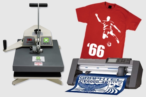 image of vinyl t shirt printing equipment Heathrow london